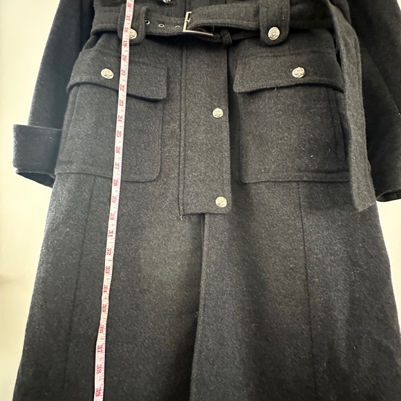 Gorgeous, charcoal grey wool blend military peacoat, only worn once!!!! - Picture 5 of 7